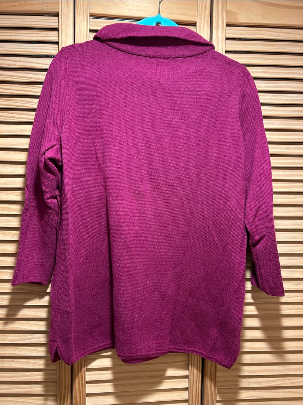 Talbots Raspberry Magenta Cowl-Neck Sweater - Picture 4 of 4